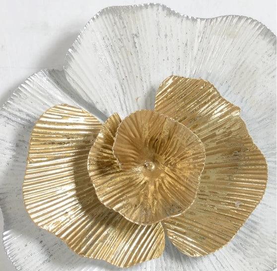 Golden Flower Metal Wall Art - House of Creattion