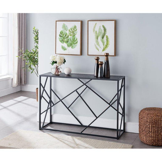 Flight Black Console Table - House of Creattion