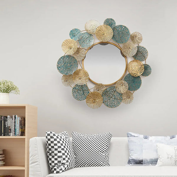 Flower space Metal Wall Mirror - House of Creattion