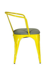 French Country Yellow Iron Chair