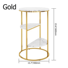 Golden Multi level Corner Table - House of Creattion