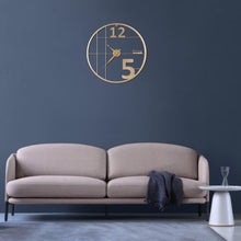 Golden Glyphs Wall Clock - House of Creattion