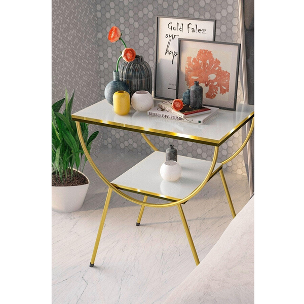 Marble Luxe End Stand - House of Creattion