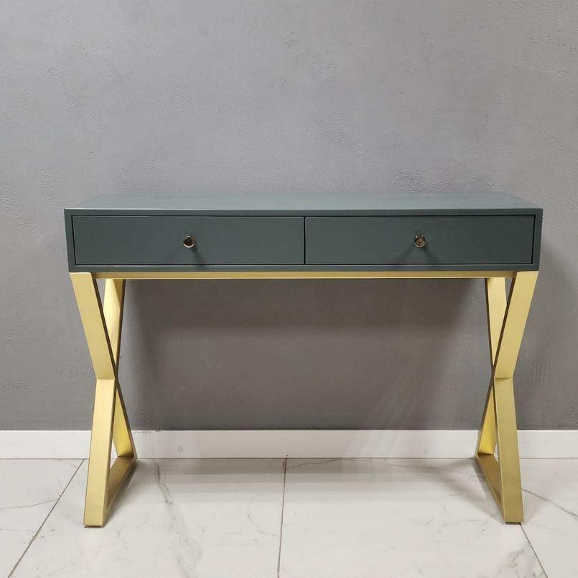 Olive Console Table With Storage - House of Creattion