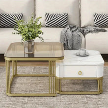 Vurv Coffee Tables With White Drawer