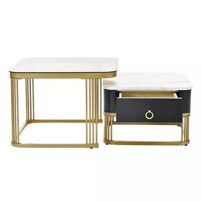 Vurv Nesting Tables With Black Drawer