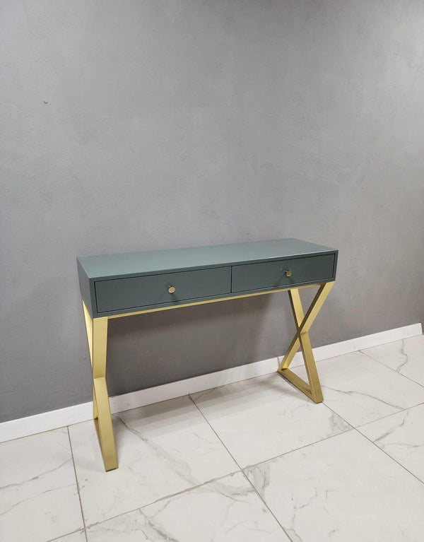 Olive Console Table With Storage - House of Creattion