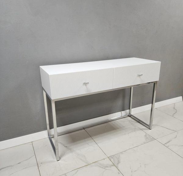 Posh Metal Console With Storage - House of Creattion