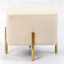 Luxury Velvet Square Ottoman Pouf – Stylish & Versatile Foot Stool