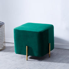 Luxury Velvet Square Ottoman Pouf – Stylish & Versatile Foot Stool