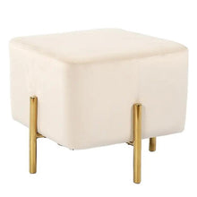 Luxury Velvet Square Ottoman Pouf – Stylish & Versatile Foot Stool