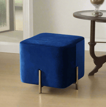 Luxury Velvet Square Ottoman Pouf – Stylish & Versatile Foot Stool