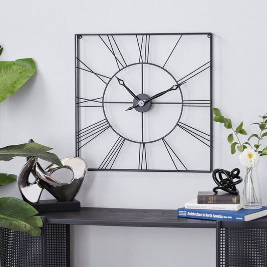 Onyx Metal wall Clock - House of Creattion