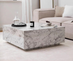 BOLNA Coffee Table With WHITE Marble Finish