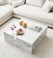 BOLNA Coffee Table With WHITE Marble Finish