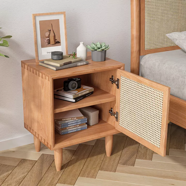 Cane Bed side Table - House of Creattion