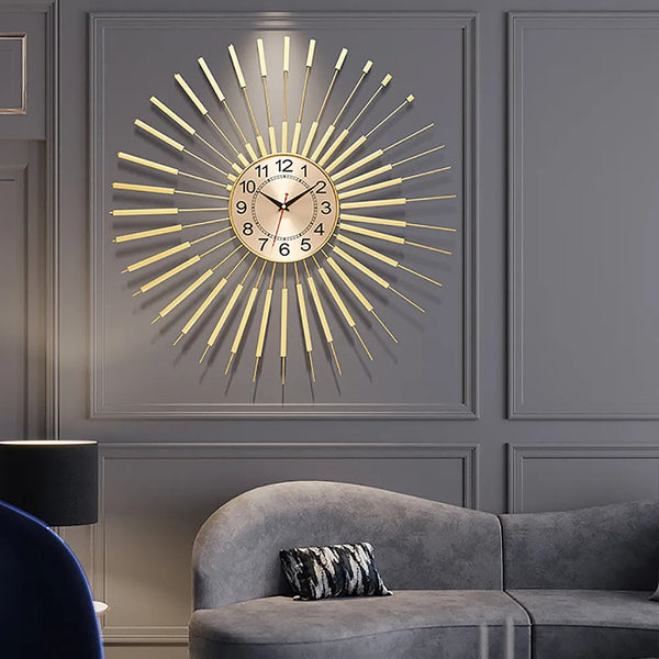 Sun Light Wall Clock - House of Creattion