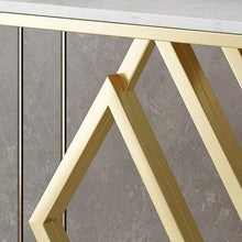 Diamond Cut Console Table