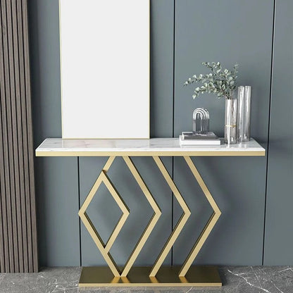 Diamond Cut Console Table