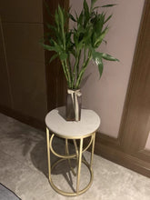 Pearl Marble Top Side Table - House of Creattion